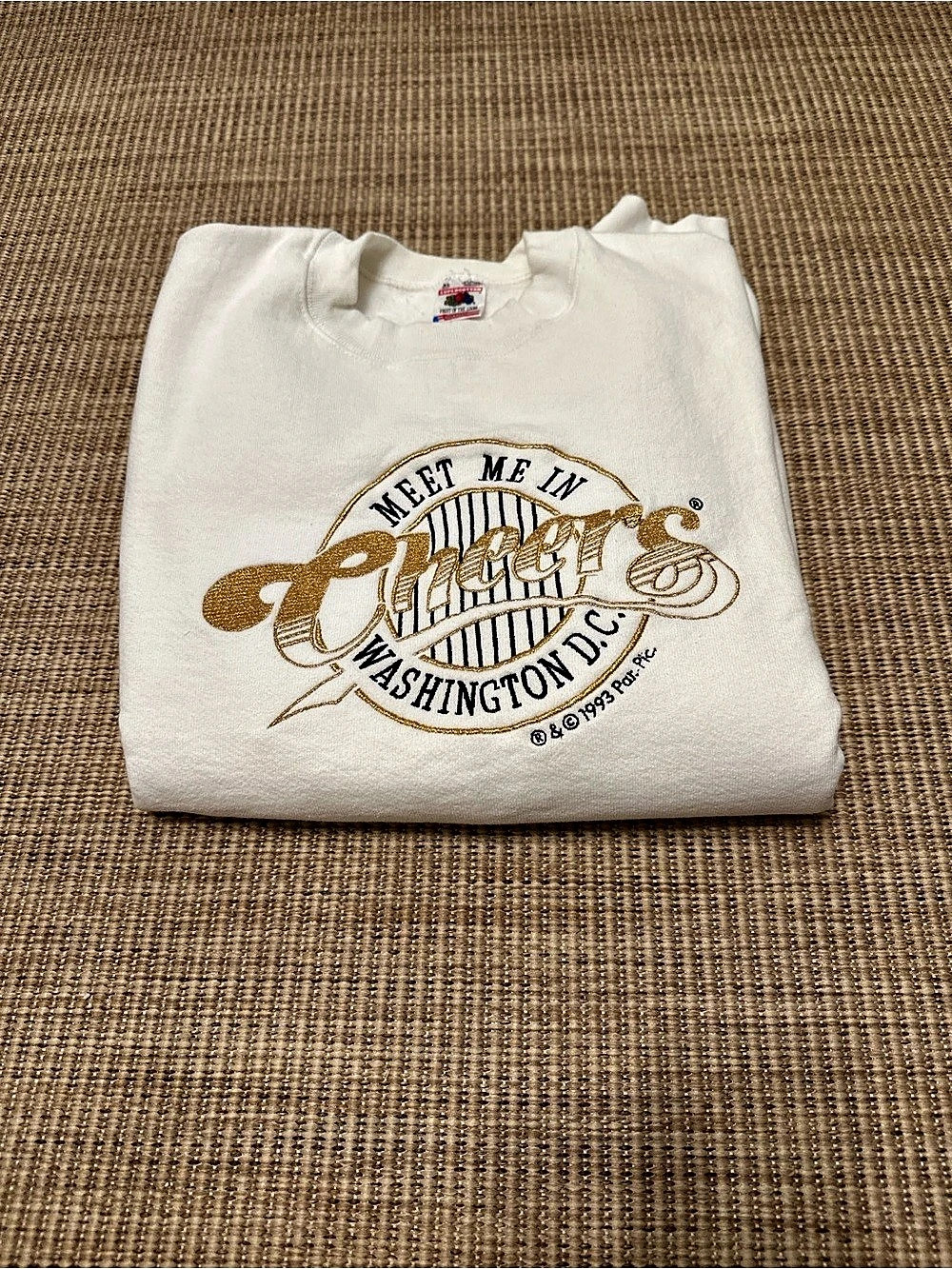 Vintage 1993 Cheers Washington D.C. Sweatshirt